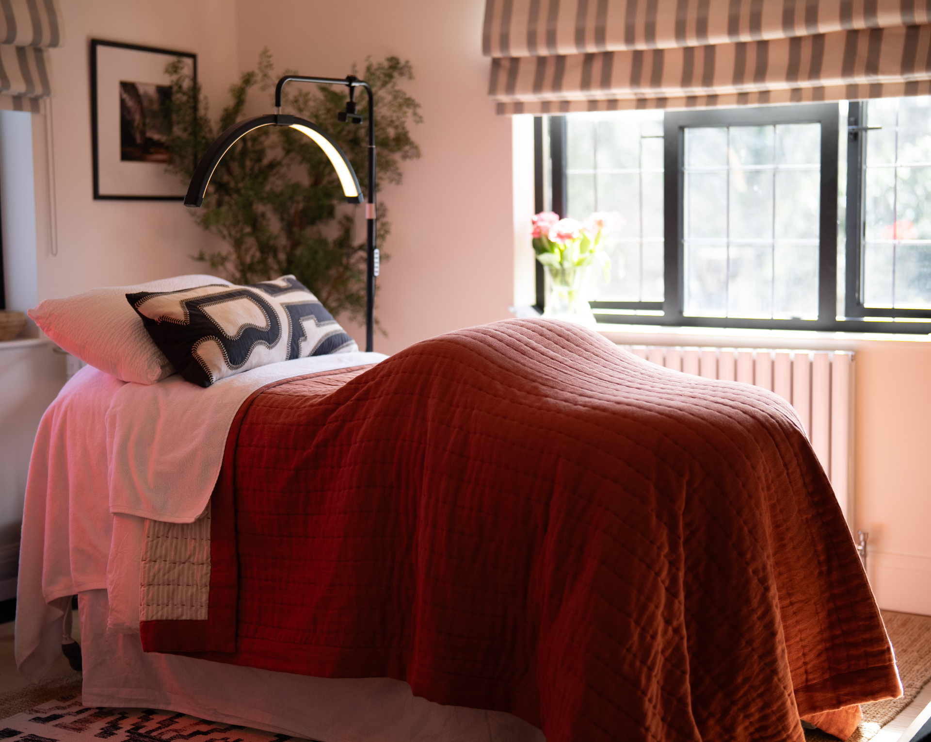 The calm treatment studio interior